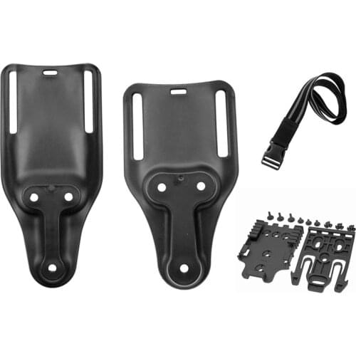 Tactical Safa Quick Locking System with QLS 19 22 Drop Thigh Leg Gun Holster Adapter for Glock 17 M9 P226 Belt Loop Platform