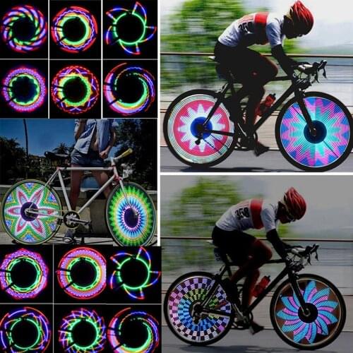 Bicycle Motorcycle Bike Tyre Tire Wheel Lights 32 LED Flash Spoke Light Lamp Outdoor Cycling Lights For 24 Inches Wheel