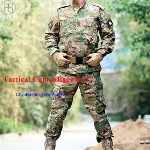 High Quality Tactical Clothing Army Military Camouflage Suit Outdoor Airsoft Hunting Paintball Shooting Combat Shirt 12 color