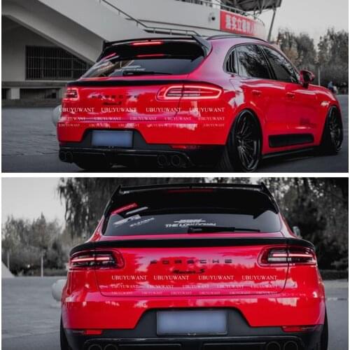 UBUYUWANT For Porsche Macan 2015-2018 Rear Middle Spoiler Carbon fiber Exterior Rear Spoiler Tail Trunk Boot Wing Decoration