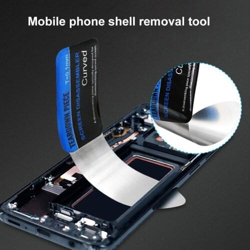 1 Piece 0.1mm Blade Mobile Phone Curved LCD Screen Spudger Opening Pry Card Tools Disassemble Battery Cover Repairing No Damage