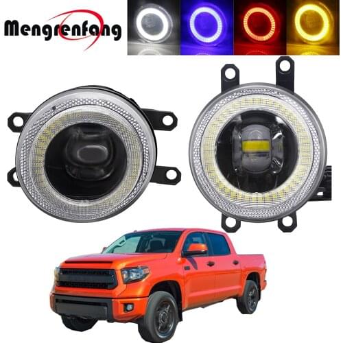 2in1 Car Front Bumper Fog Light Assembly LED Angel Eye DRL Daytime Running Lamp 30W 8000LM 12V For Toyota Tundra 2014 2015 2016