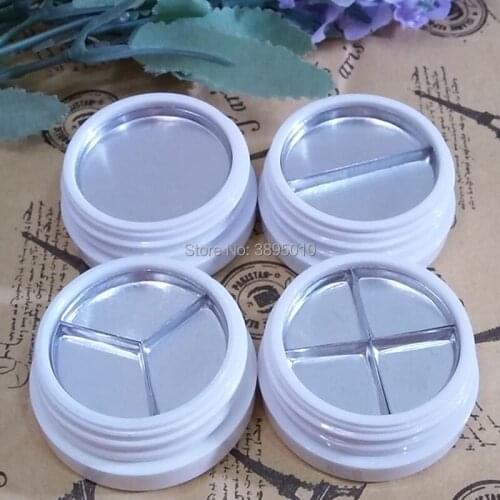 30mm Eye shadow jars with Aluminium Pan Clear Raised cap Make up Powder Compact Cosmetic Packing Case F968