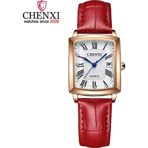 CHENXI Top Luxury Brand Women Watch Casual Leather Strap Ladies Quartz Wristwatch Waterproof Bracelet Watches Relogio Feminino