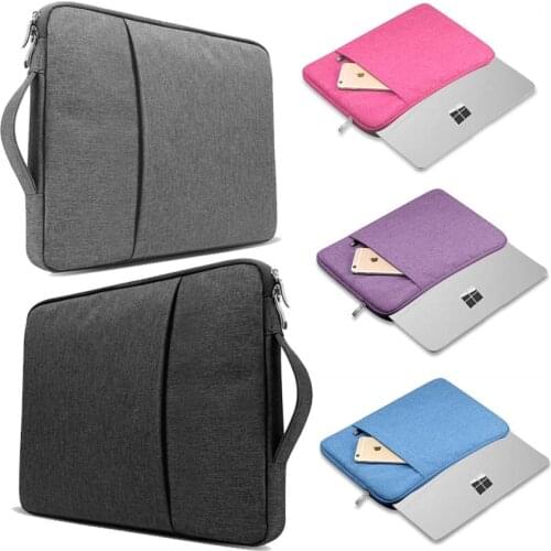 For Microsoft Surface Pro 2/3/4/6/7/X Book 1/2 Laptop 1/2/3 Waterproof Laptop Bag Cover Breathable Carrying Sleeve Bag