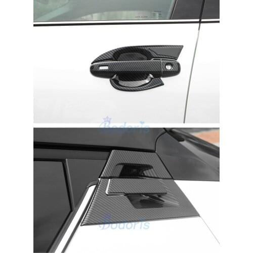 For Toyota C-HR CHR 2016 2017 2018 Carbon Fiber Color Door Handle Cover Bowl Insert Trim Panel Car Styling Accessories