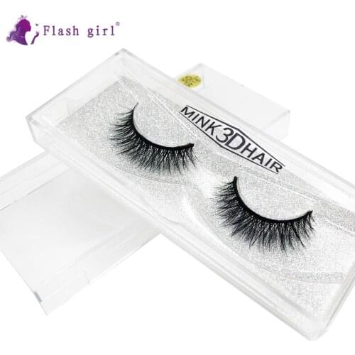 Flash Girl 1 Pair Flase Eyelashes 5D-W18 Natural Handmade 5D Mink Full Strip Lashes Cruelty Free Soft Fake Eyelash