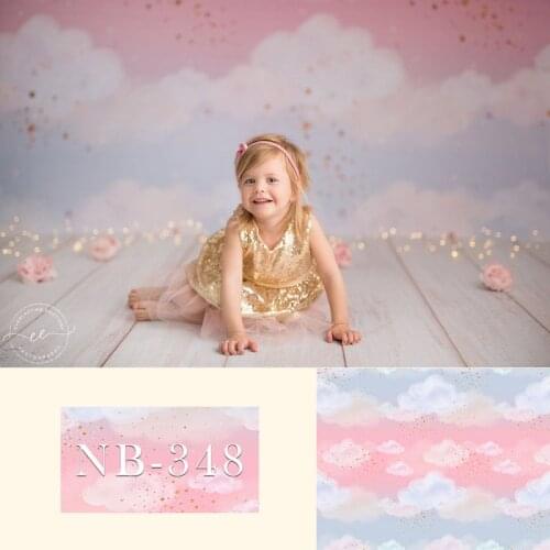Newborn Baby Shower Photography Backdrop Fairy Twinkle Star Sky Clouds Photographic Studio Photo Background Birthday Backdrop