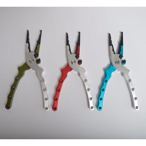 INFOF Fishing Plier With Bag Multifunctional Light Lure Accessories Grip Pincer Nipper Wire line Cutter Hook Remover Tool Kit