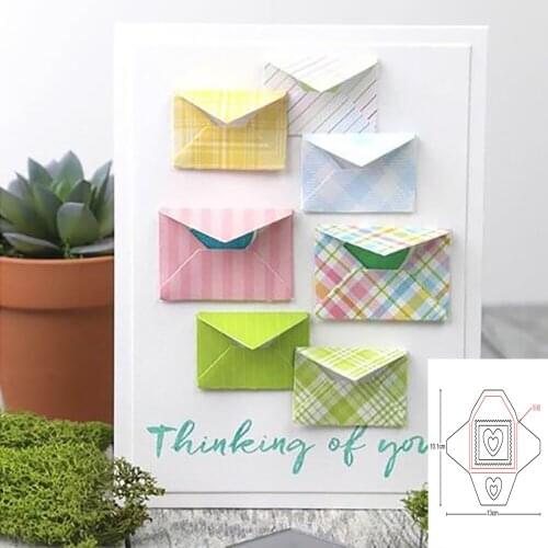 Envelope Metal Cutting Dies Stencil Template For DIY Scrapbooking Embossing Paper Cards Album Making Decorative Craft Dies Cut