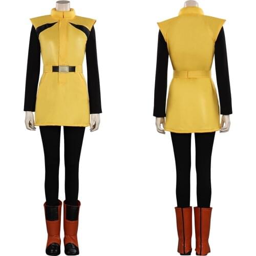 Anime Dragon Z Bulma Cosplay Costume Adult Jumpsuit Coat Props Halloween Carnival Outfits