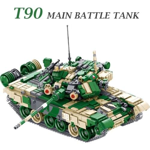 MEOA 632005 Military Vehicle Series 1773PCS T-90 Main Battle Tank Set Building Blocks Bricks Toys Boy Educatonal Toys Kids Gifts