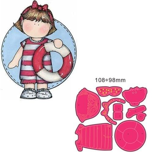 Metal Cutting Die girl DIY Scrapbooking Paper Cards Decorative Craft Embossing