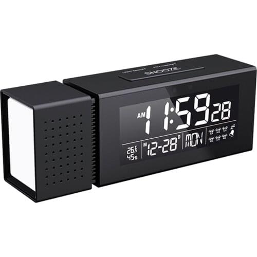 Multi Function Audible And Visual RGB Colorchanged Digital Household With Night Light Infrared Induction Alarm Clock