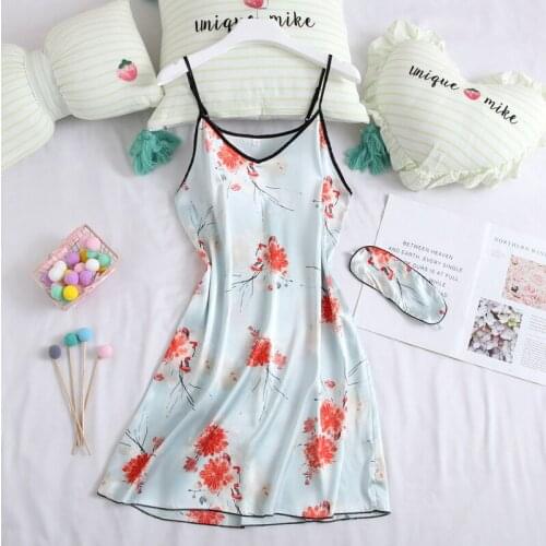 Smmoloa Nightgown Sleepwear with eyes mask