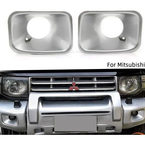 Front Bumper Fog light fog lamp For Mitsubishi PAJERO V32 V33 V43 driving light for MONTERO V3 foglamp Bumper lamp Cover frame