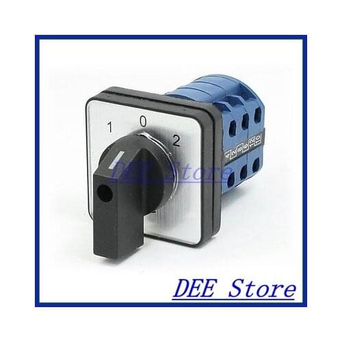 AC 500V 20A 1-0-2 3 Position Control Changeover Universal Switch