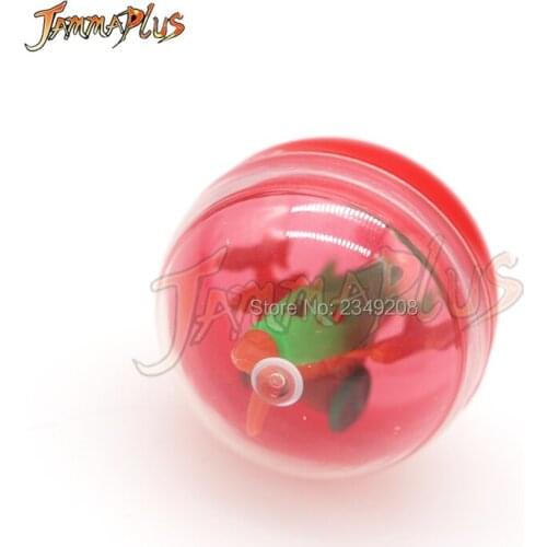 50pcs 32mm Plastic Empty Toy Vending Capsule Half Clear Half Color Capsule Ball Arcade Vending Machine Toy Ball