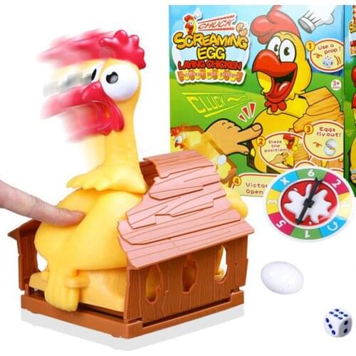 Plastic Trick Hen Laying Eggs Interactive Hobbies Joke Gift Interesting Game