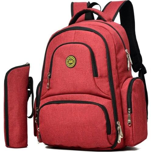 Brand Waterproof Diaper Nappy Backpack For Travel Large Capacity Multifunctional Maternity Backpack Mother Baby Bag For Mom Grey