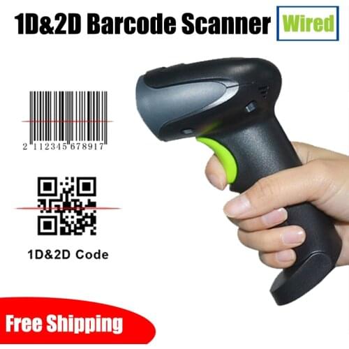 Cheapest Newland 1D/2D Barcode Reader QR PDF417 Matrix Code 128 Wired Handheld Barcode Scanner USB Support Mobile Phone iPad