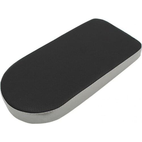 Silver Black Sturdy Long Lasting Rear Seat Cushion Faux Leather Saddle Back Seat Smooth Surface for Riding