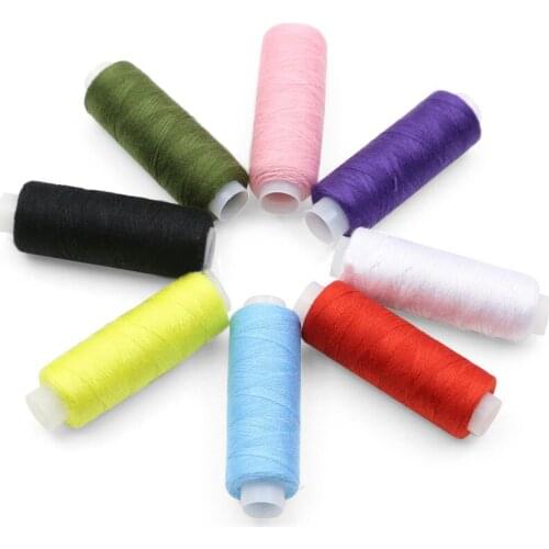 24 colors sewing machine thread hand stitching thread 300 Yard 100% Polyester Sewing Threads Quilting All Purpose For Sewing