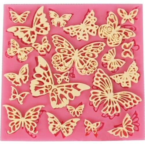 DIY Flower Silicone Lace Mat Cupcake Fondant Molds Gumpaste Chocolate Moulds Sugarcraft Cake Decorating Tools