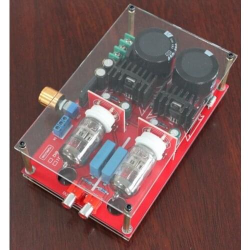 Power AC6-12V the volume of the finished tube amplifier board /2pcs*6N2 tube pre amplifier board (streaking version)