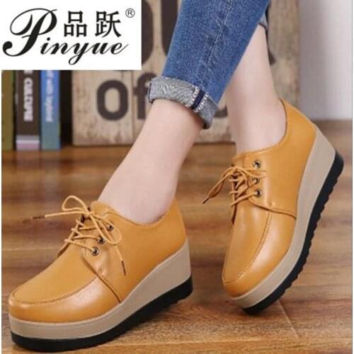 Size 33--41 Women Flats Shoes Woman Casual Lady Shoes Platform Heel Square Toe Heel Shoes Lace up Basic Fashion shoes