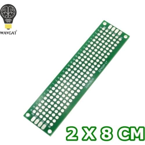 WAVGAT 2x8cm Double Side Prototype PCB diy Universal Printed Circuit Board
