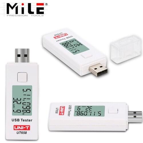 MILE USB Tester Voltmeter Ammeter Digital LCD Voltage Monitor Current Meter Capacity 9V 3A With Backlight