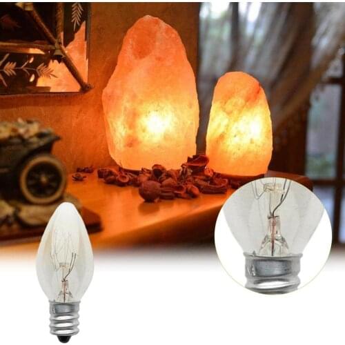 1PC/6Pcs 15W E12 Lamp Bulb Dimming Incandescent Mini Salt Light Bulb For Night Lights Desk Lamps Aroma Plugs Lamp 2700K