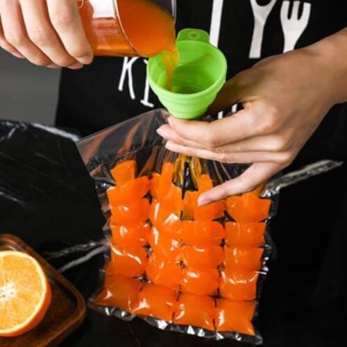 10pcs/pack Ice Cube Mold Disposable Portable Ice Cube Bags Transparent Faster Freezing Ice-making Mold Bag Kitchen Tools