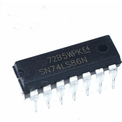20pcs/lot 74LS86 SN74LS86N DIP-14 in line logic IC