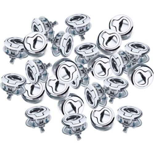 25Pcs Flush Mount Hinge Pull Locker Hatch Latch Boat Yacht Lock Lift Handle