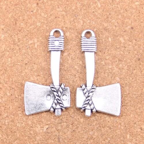 6pcs Charms axe ax 41x21mm Antique Pendants,Vintage Tibetan Silver Jewelry,DIY for bracelet necklace