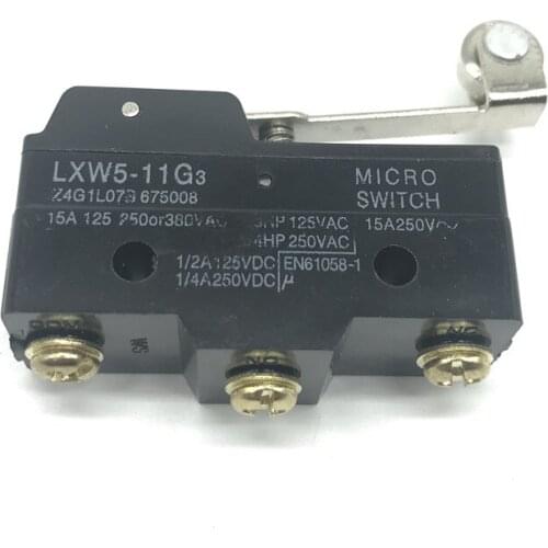 5pcs LXW5-11G3 Momentary Roller Hinge Lever 1NO 1NC Actuator Micro Limit Switch