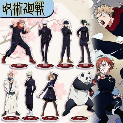 Anime Jujutsu Kaisen 16cm Gojo Satoru Yuji Megumi Kugisaki Maki Todo Mai Miwa Yoshinobu Acrylic Figure Desk Stand Models 1-40