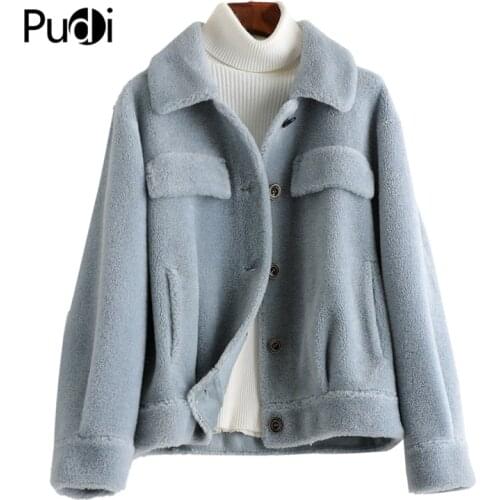 Aorice Women Winter Real Wool Fur Coat Oversize Female Warm Jacket Real Sheep Shearing Fur Coats Lady Jacket Overcoat A50010