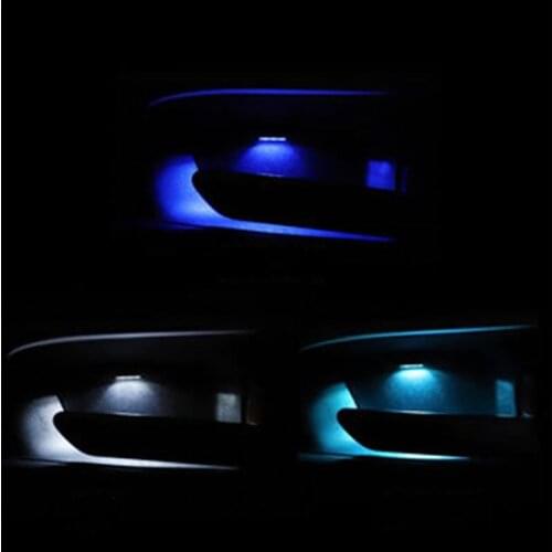 Car LED Door Bowl Armrest Atmosphere Light Interior Lights Decoration Door Bowl Handle Frame Light for Toyota RAV4 2019 2020