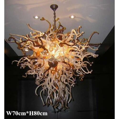 Free Shipping High Ceiling Unique Glass Fine Art Lamp
