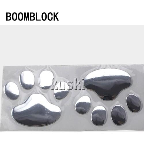 BOOMBLOCK 2pcs Car Styling Bear Paw 3D Cartoon Car Stickers For Opel astra h j g citroen c4 c5 Peugeot 307 206 308 Honda civic