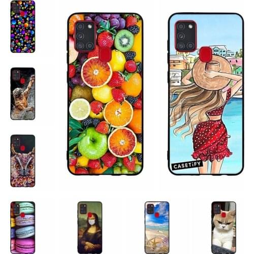 Case For Samsung A21S Case Phone Cover Silicone Soft TPU Back Cover for Fundas Samsung Galaxy A21S Case A 21S A21 S Coque Bumper