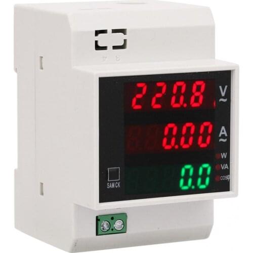 Digital Energy Meter Din Rail LED Active Power Factor Multi-Functional Power Met power meter