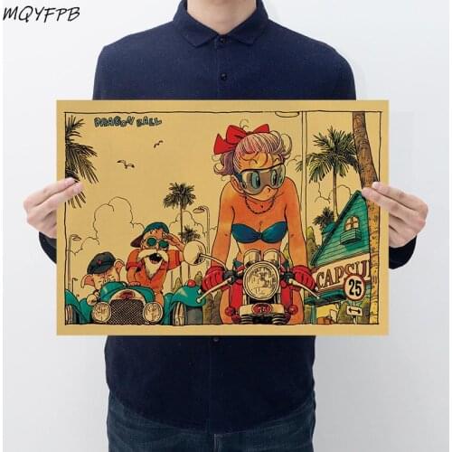 Childhood Anime Kraft Retro Paper Poster Wall Decoration Painting Household Products