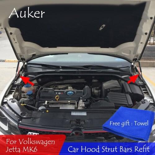 For 2012-2018 2019 VW Jetta mk6 mk7 5C6 A6 A7 Front Hood Engine Cover Supporting Hydraulic Rod Strut Spring Shock Bars Bracket