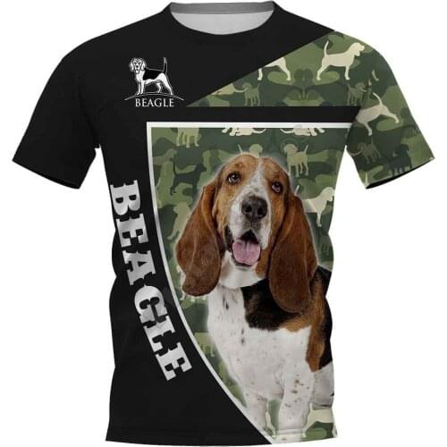 Beagle 3D Printed t shirts women for men Summer Casual Tees Short Sleeve T-shirts Funny Animals Short Sleeve