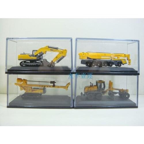 MINI1:87 XCMG 4 pcs car setcrane digging machine drilling machine Grader original package