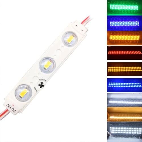 YOLU 10 pcs DC12V 10Pcs 3W LED Module with Injection lens SMD2835 Advertisement Design Led Lighting Module High Bright Modules